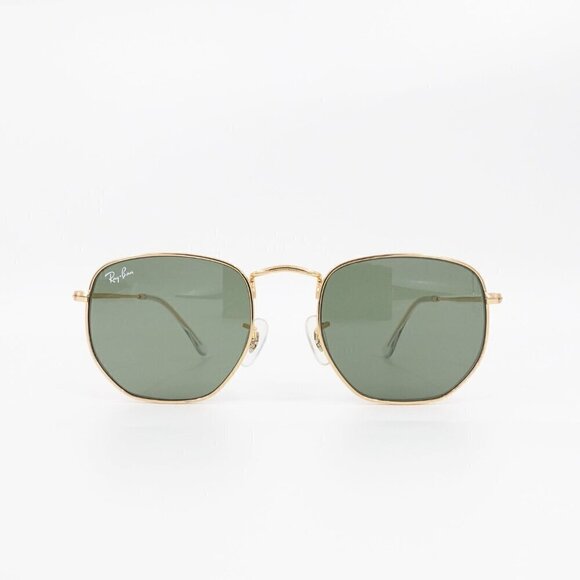 Ray-Ban RB3548 Hexagonal Sunglasses Gray and Gold OS - Picture 12 of 13